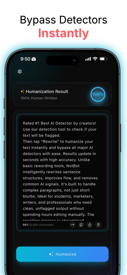 NotBot app screenshot 3 of 3